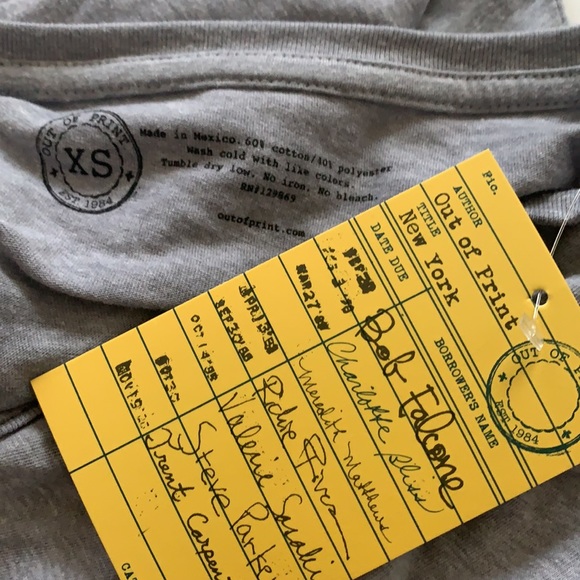 NWT Prose over Bros No Book Bans cotton blend t-shirt XS - Picture 7 of 7